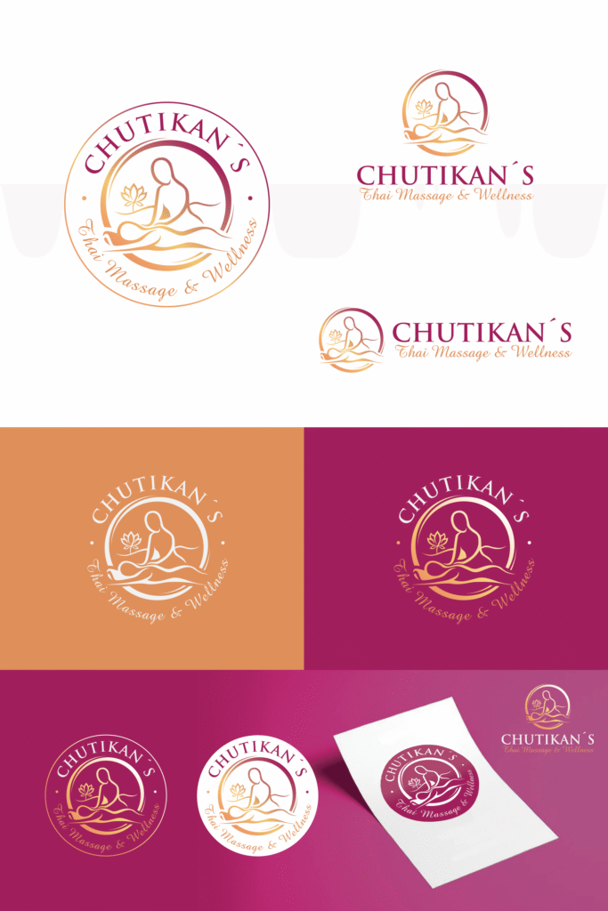 I Will Create an Awesome Massage Therapy Logo Design for Your Business