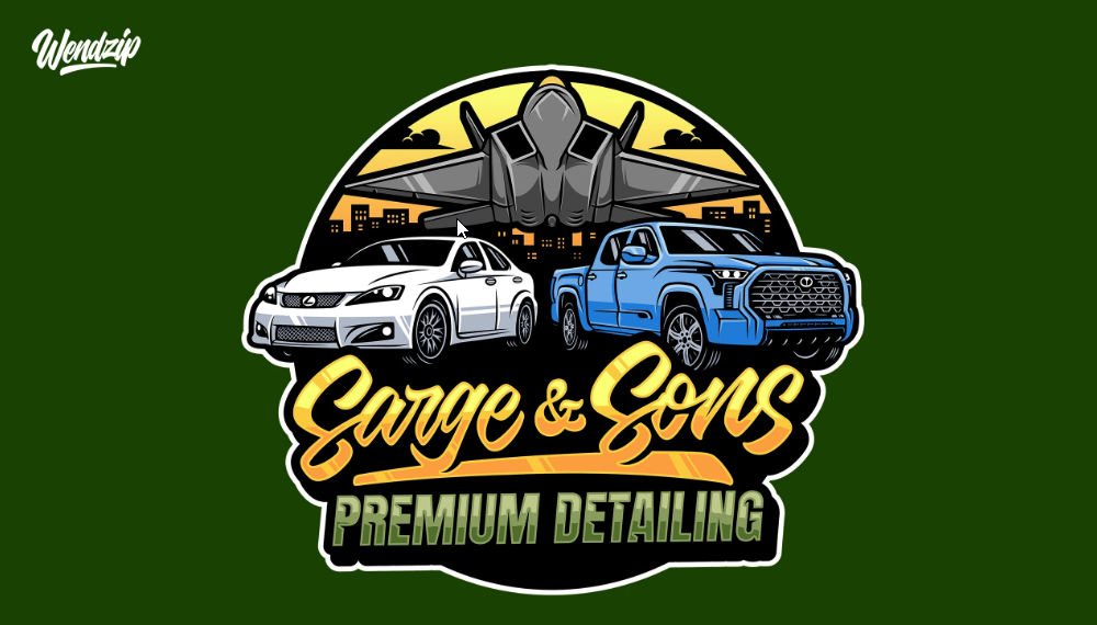 Create an vintage automotive and car logo