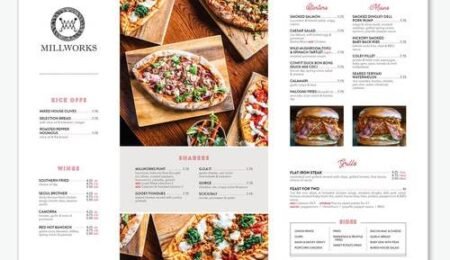 Perfect place for all your food menu design and restaurant promotional menu needs