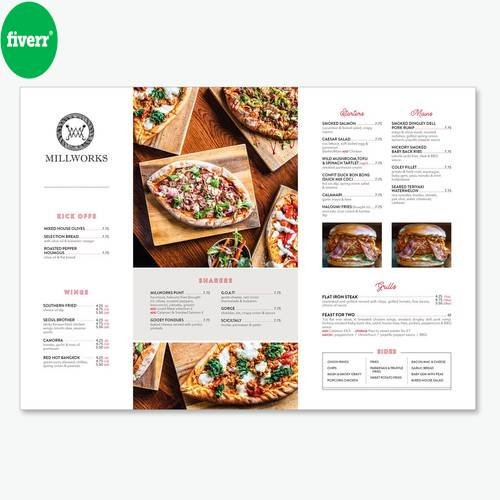 Perfect place for all your food menu design and restaurant promotional menu needs