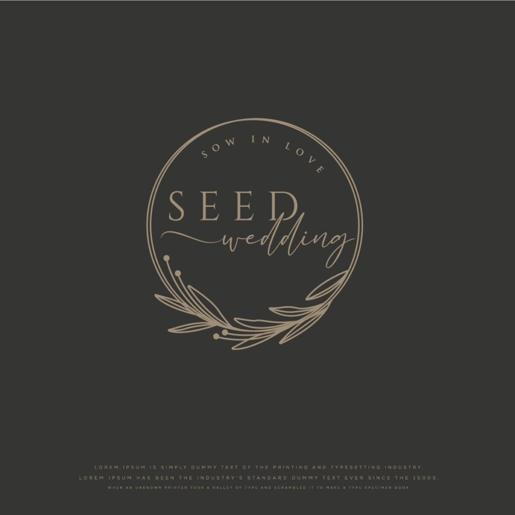 I Will Create a Stunning Wedding Logo for Your Special Day