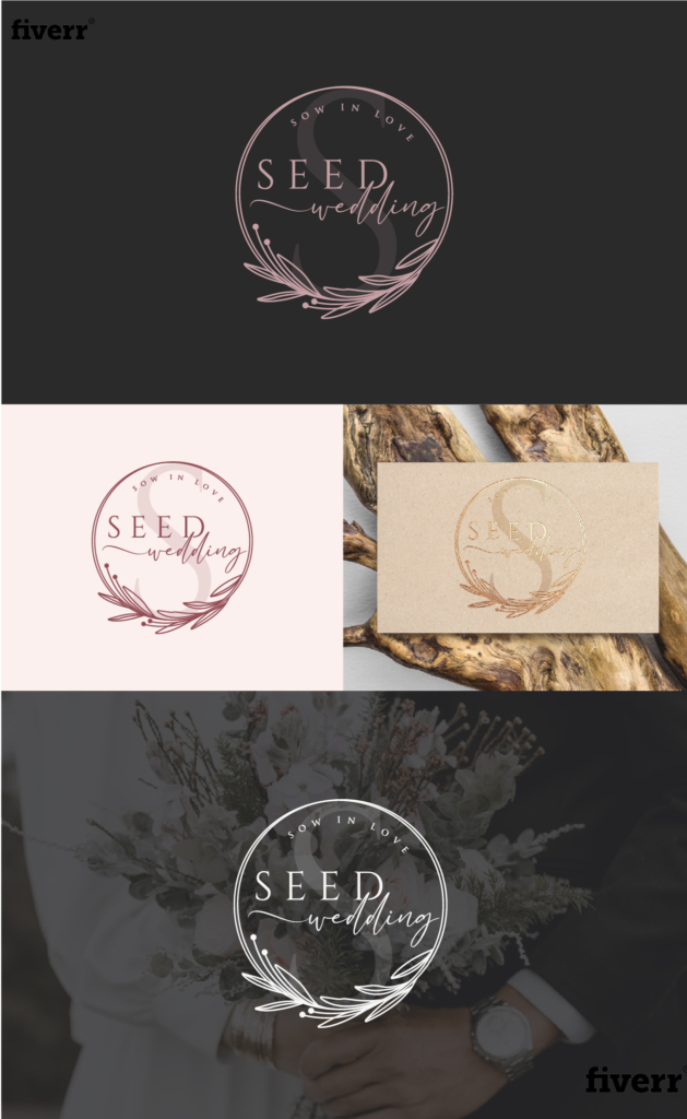I Will Create a Personalized Wedding Logo for Couples and Planners