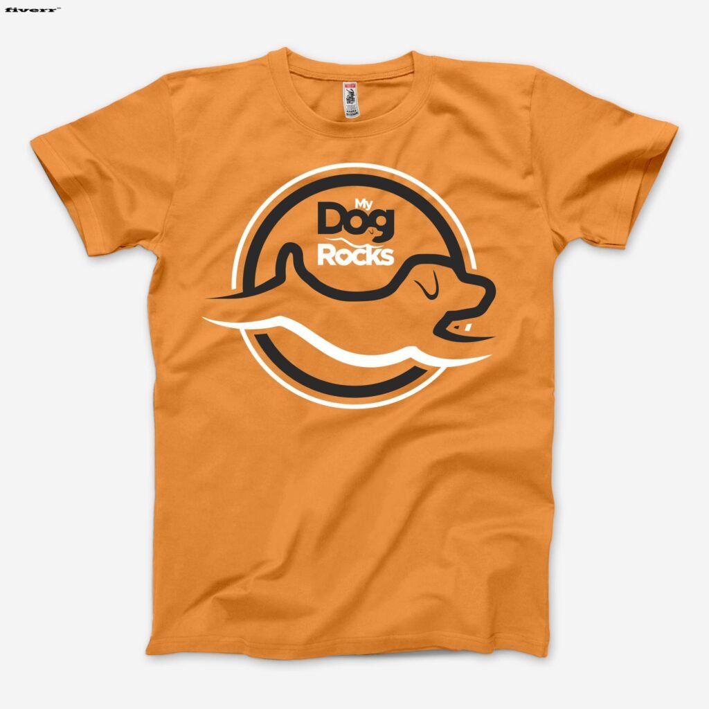 If you are looking for a minimalist yet attractive typography t‑shirt logo design