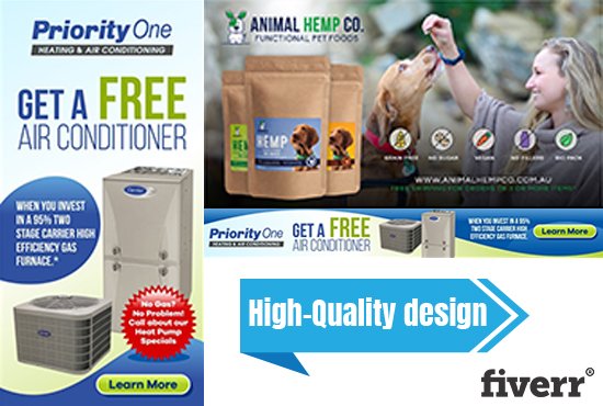 I Will Design Stunning Google Ads Banners to Boost Clicks & Sales