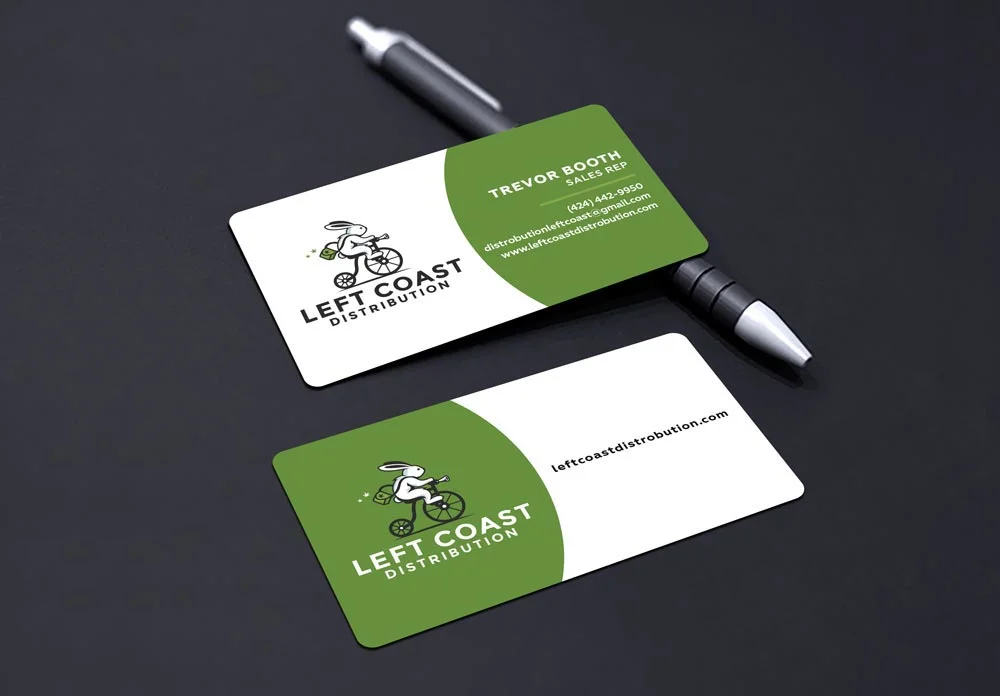 Modern Minimalist Luxury Business Card Design with QR Code