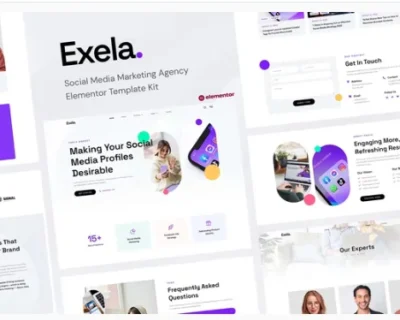 Exela-–-Social-Media-Marketing-Agency-Elementor-Template-Kit