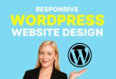 I will build responsive wordpress website design