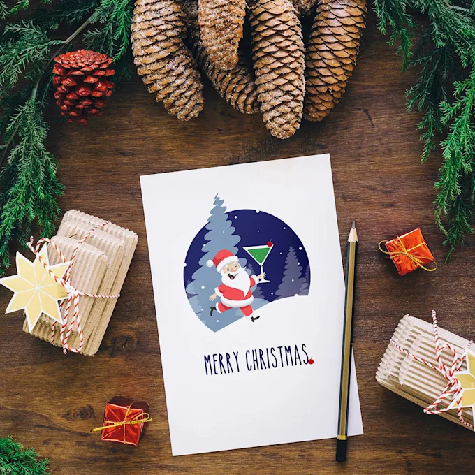 I will design amazing christmas, greeting or holiday card