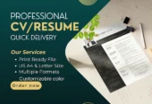 I will design resume and rewrite your cv as a professional CV maker
