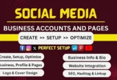 I will perfectly create, setup, and optimize any social media accounts