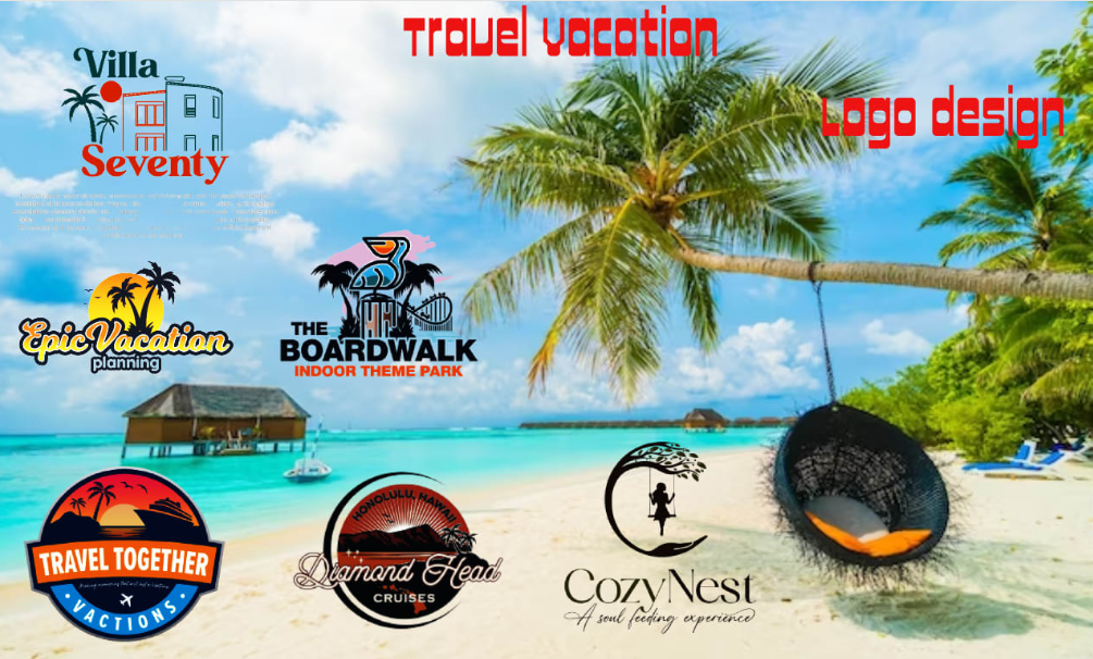 I will design travel agency tourism and vacation logo