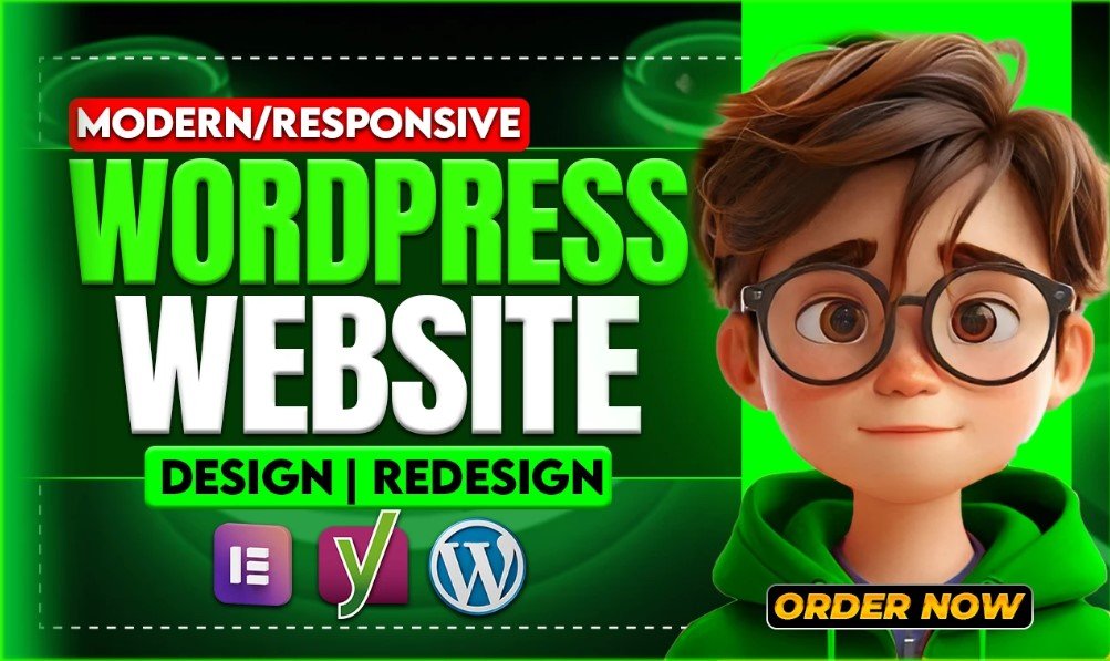 I will our agency will develop blog wordpress website design