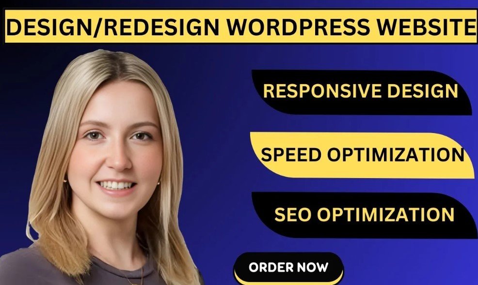 I will our agency will develop blog wordpress website design