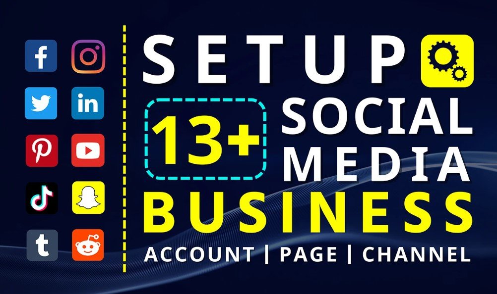 I will create and set up facebook business page, instagram, and all social media accounts