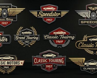 Vintage-Automotive-Car-Logo-Design-Custom-Classic-Car-Branding-8