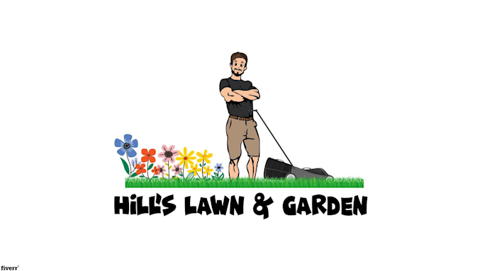 I will do green agriculture landscape and gardening logo design
