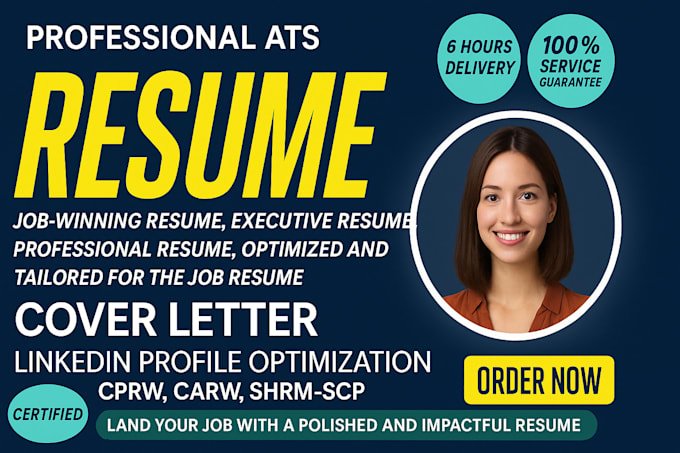 I Will Design Your Resume and Rewrite Your CV as a Professional CV Maker