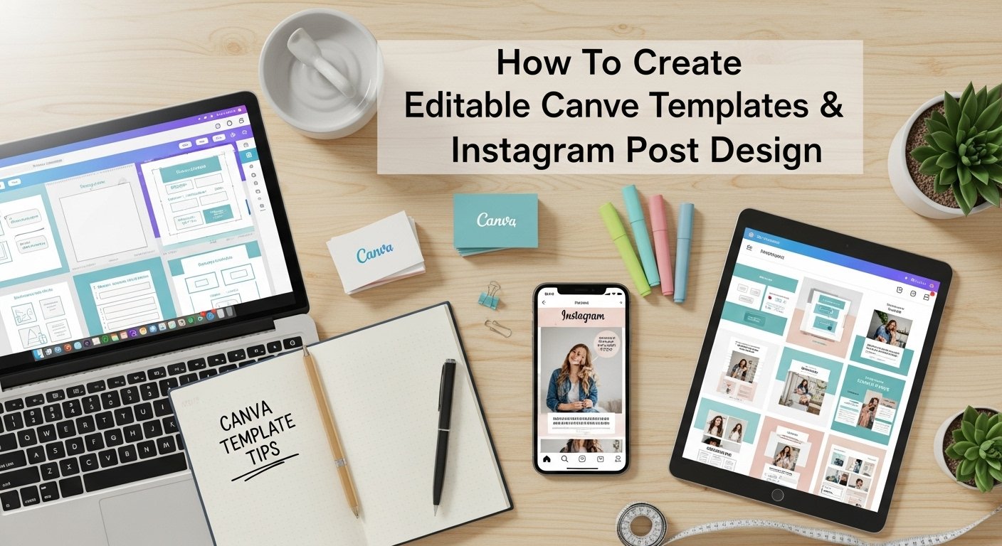 How To Create Editable Canva Templates & Instagram Post Design