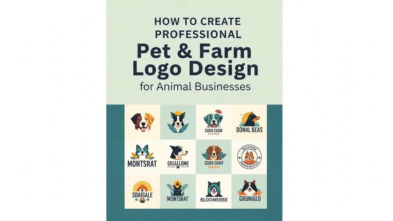 How To Create Professional Pet & Farm Logo Design for Animal Businesses