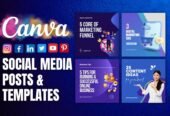 I will do editable canva templates and instagram post design for an attractive feed