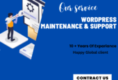 I Will Provide Monthly WordPress Maintenance & Support