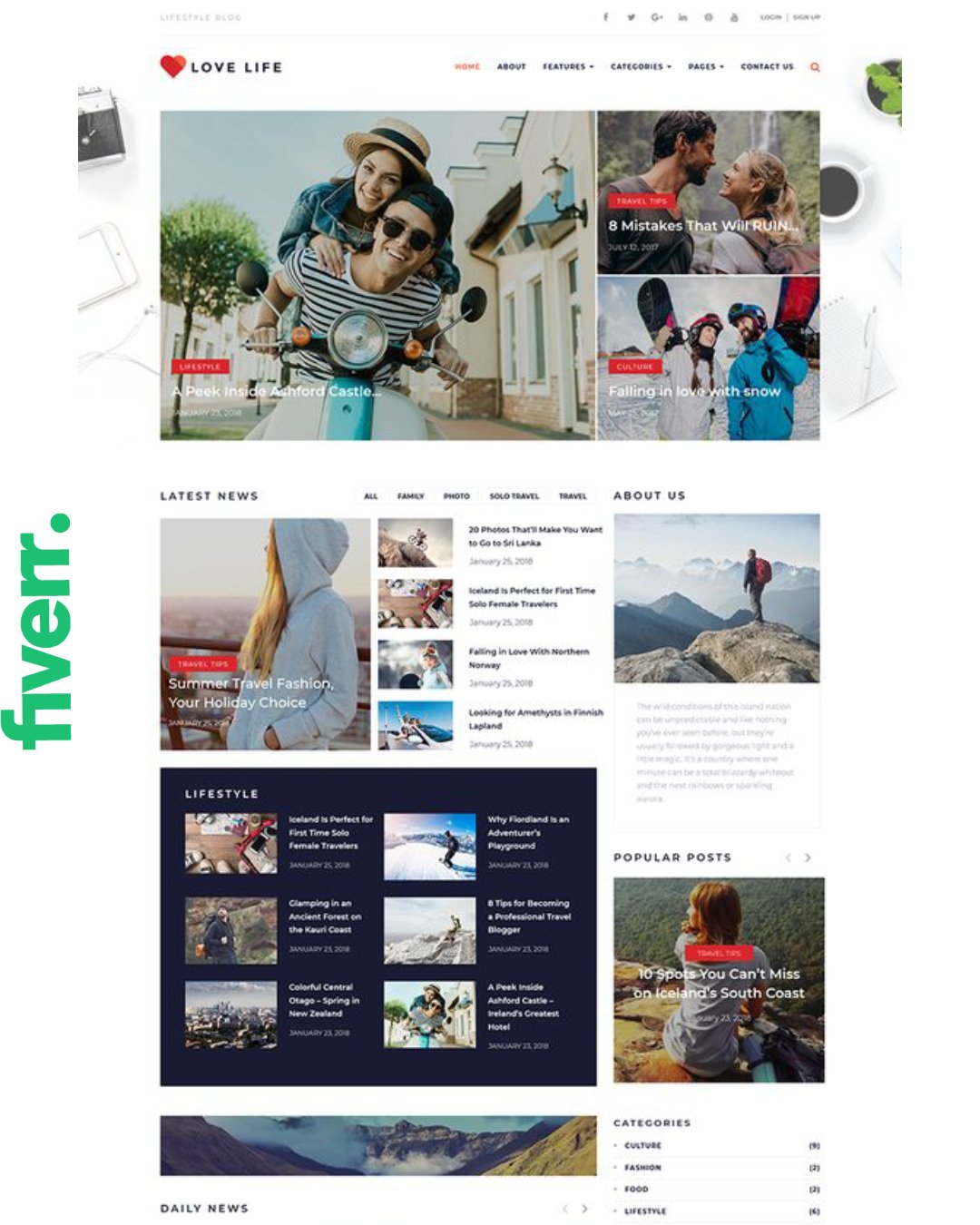 I will design and develop a professional WordPress blog website for your business