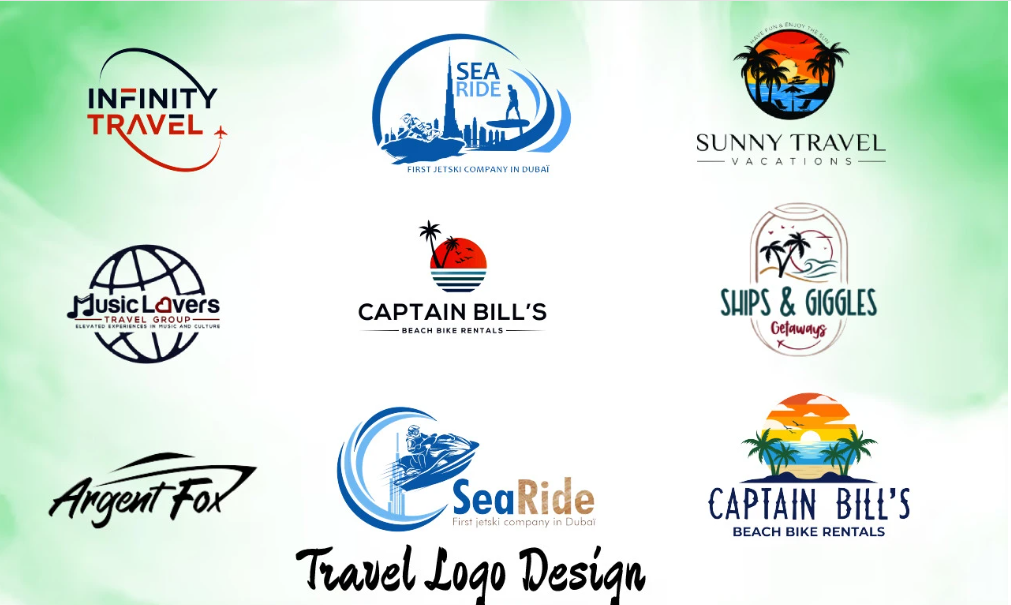 I will design travel agency tourism and vacation logo