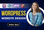I will our agency will develop blog wordpress website design