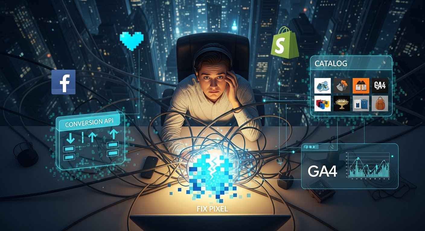 I Will Setup Facebook Pixel, Shopify, Conversion API, Catalog, GA4 & Fix Pixel Issues