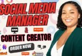 I Will Be Your Social Media Marketing Manager and Content Creator