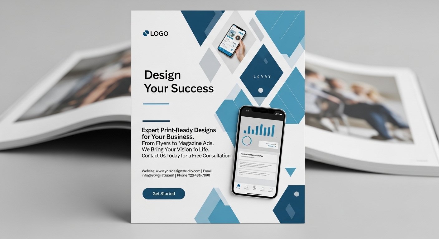 I Will Design Stylish Print-Ready Flyer & Magazine Ad for Your Business