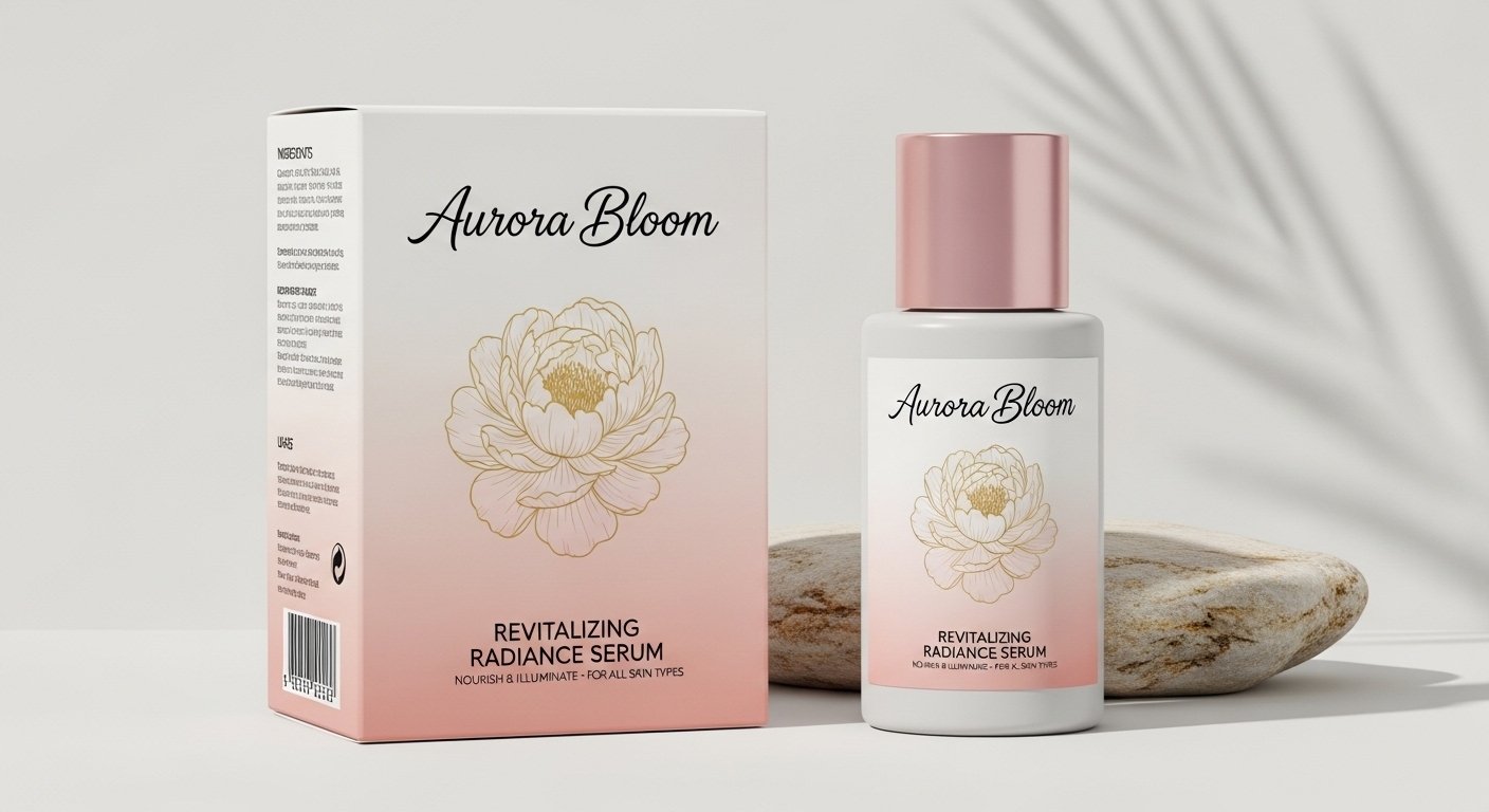 I will design cosmetic skincare product label and packaging design